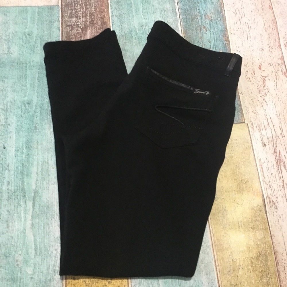 Seven7 black jeggings - Picture 1 of 7